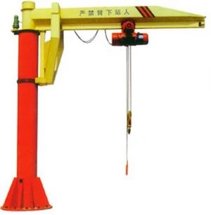 Cần cẩu Jib trụ cột 10 tấn với 360 xoay miễn phí